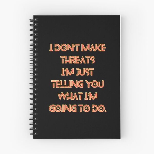 Item preview, The Murderbot Diaries Quote - SecUnit (Murderbot) - Threat (black) designed and sold by Caro C. Smith.