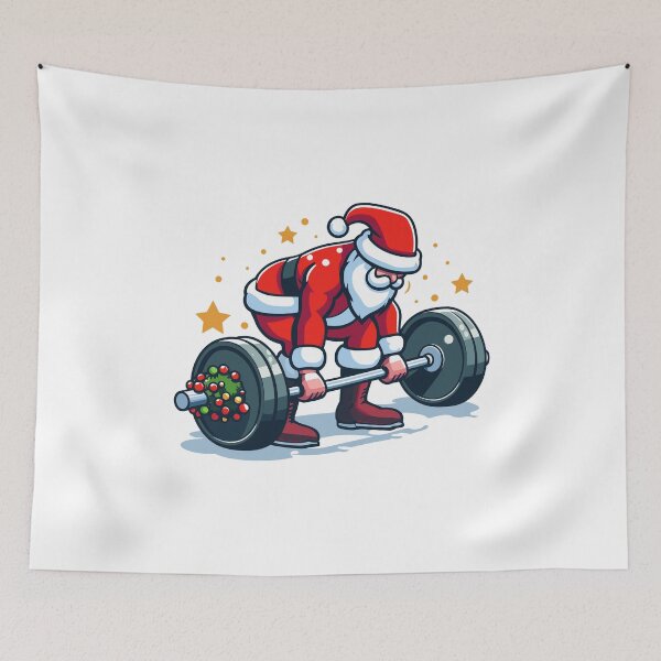 Item preview,  Santa Claus working out designed and sold by TomTeeShop01.