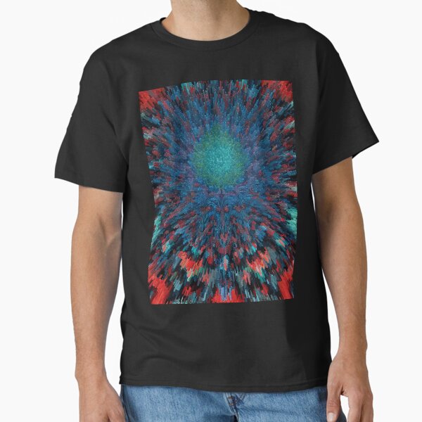 Item preview, Multicolor fractal burst art modern painting 3d flowers designed and sold by Carlos Gudino.
