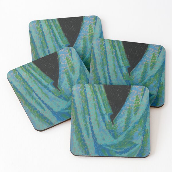 Item preview, blue green drapery pastel w/ optimized color designed and sold by ghoust28282.