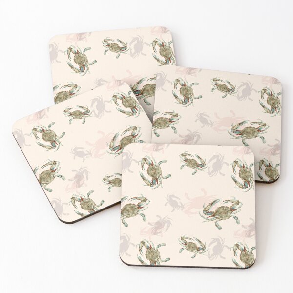 Item preview, Chesapeake Crab Pattern / Sandy Beach designed and sold by Melissa  MacMichael Art + Design.