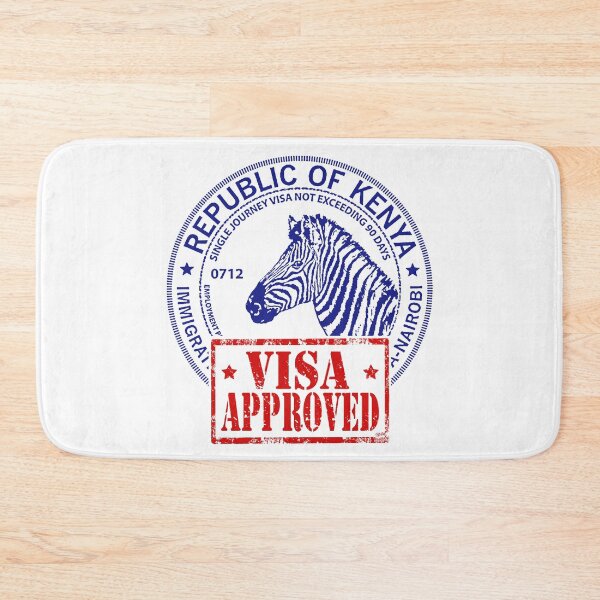 Item preview, Visa; Kenya; Africa; designed and sold by StickerApe.