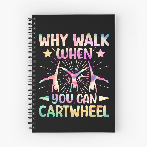 Item preview, Why Walk When You Can Cartwheel Tumbling Gymnastics Tie Dye designed and sold by Artisticlions-A.