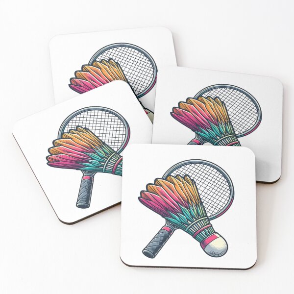 Item preview, Badminton racket and shuttlecock (Version Two) designed and sold by Abstractionaly.