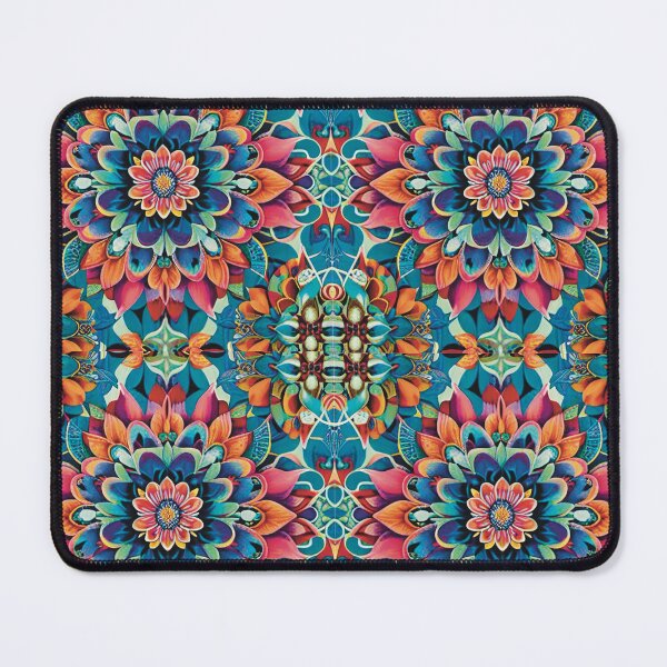 Item preview, Detailed, floral repeating design , kalidescope, pattern, tile designed and sold by Liz Loasby.