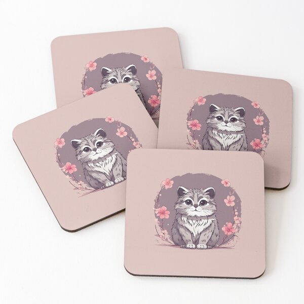 Item preview, Cute kawaii little pallas's cat designed and sold by Rathnau.