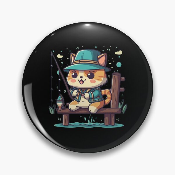 Item preview, Fishing Cat, funny gifts for fishing lovers designed and sold by V-Tee.