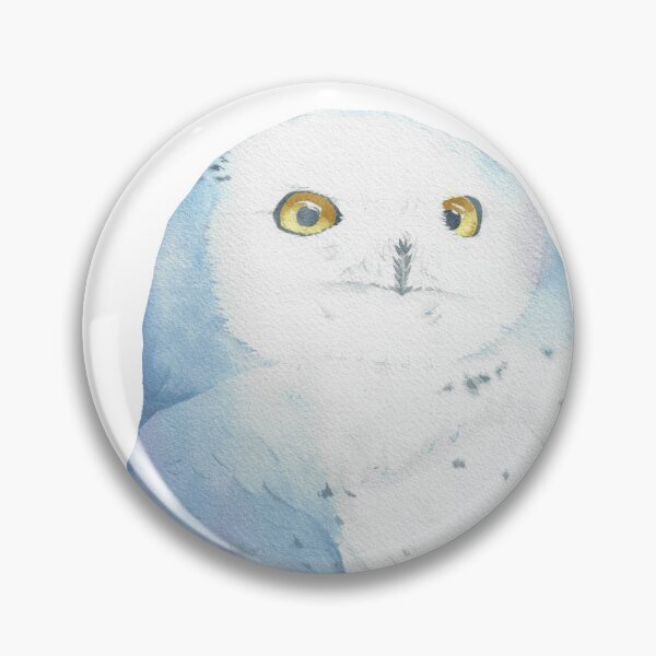 Item preview, Snowy owl watercolor bird painting designed and sold by L'Atelier Oranjade.