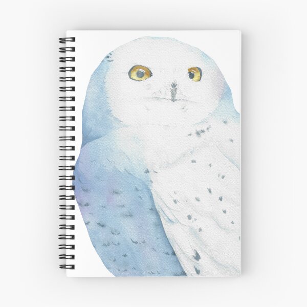Item preview, Snowy owl watercolor bird painting designed and sold by L'Atelier Oranjade.