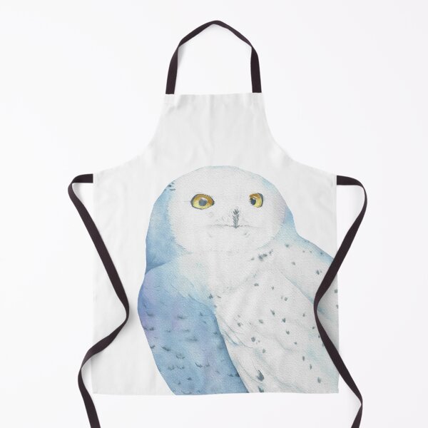 Item preview, Snowy owl watercolor bird painting designed and sold by L'Atelier Oranjade.
