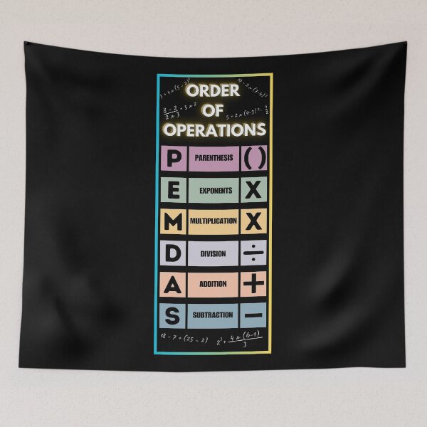 Item preview, Master PEMDAS with Our Order of Operations designed and sold by ieluxury.