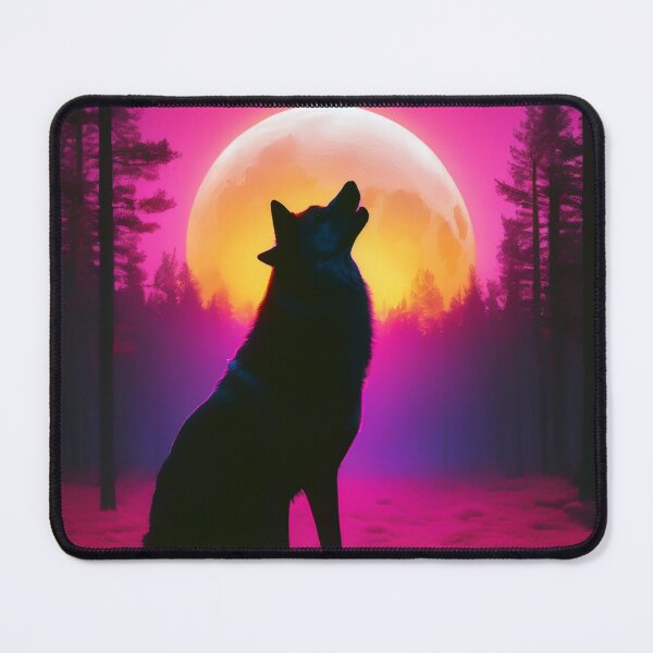 Item preview, Wolf Howling At The Moon designed and sold by Bunmigraphics .