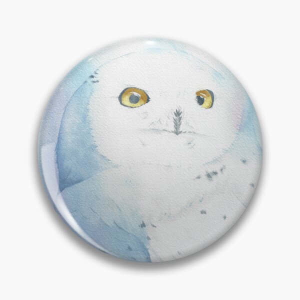 Item preview, Snowy owl watercolor bird painting designed and sold by L'Atelier Oranjade.