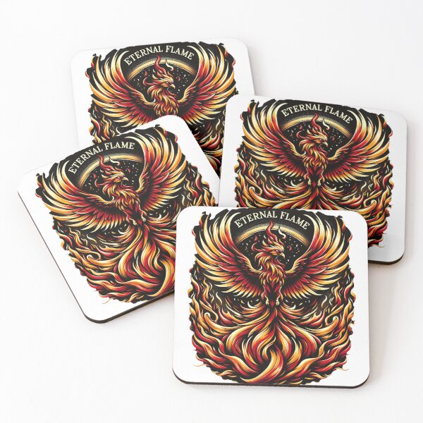 Item preview, "Phoenix Rebirth" - Mythical Fire Bird Art Print designed and sold by epicevolution.