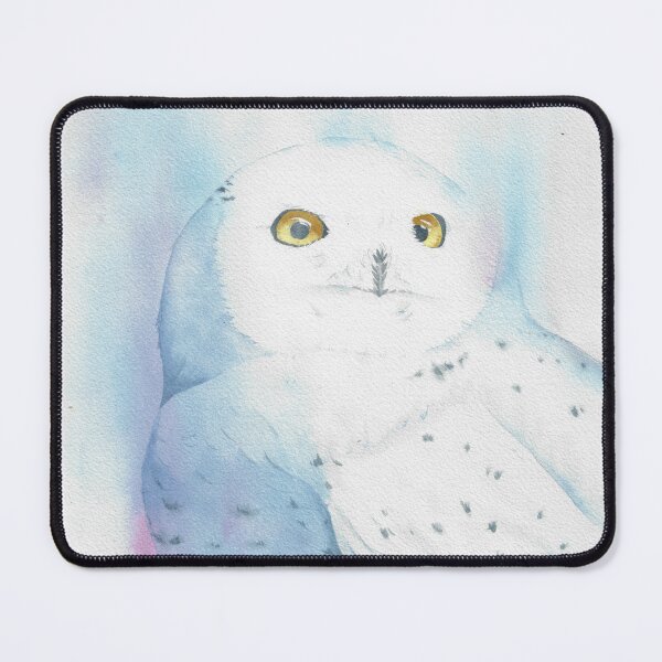 Item preview, Snowy owl watercolor bird painting designed and sold by L'Atelier Oranjade.