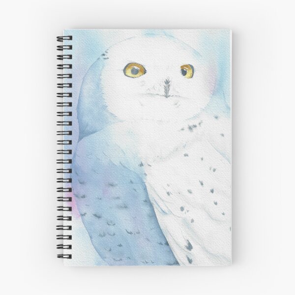 Item preview, Snowy owl watercolor bird painting designed and sold by L'Atelier Oranjade.