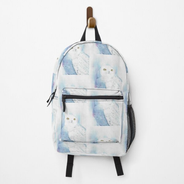 Item preview, Snowy owl watercolor bird painting designed and sold by L'Atelier Oranjade.
