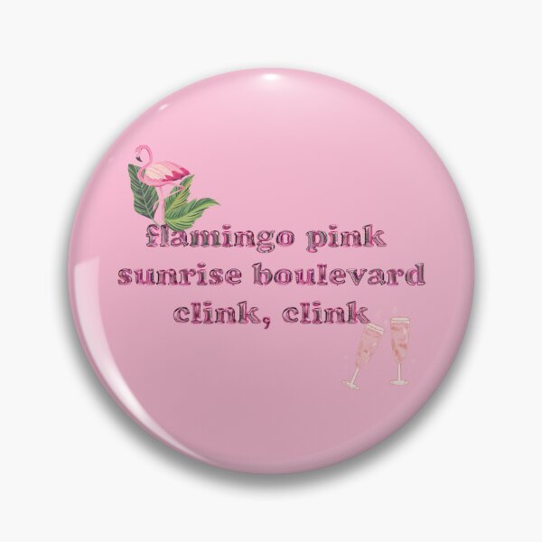 Item preview, flamingo pink sunset boulevard clink clink designed and sold by miss madison creates.