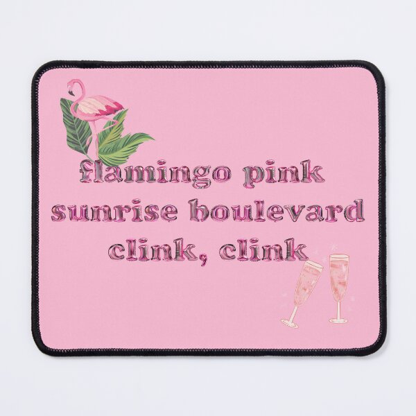 Item preview, flamingo pink sunset boulevard clink clink designed and sold by miss madison creates.