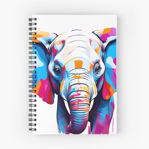 Item preview, Beautiful elephant head. Vibrant elephant portrait designed and sold by posterflunz.