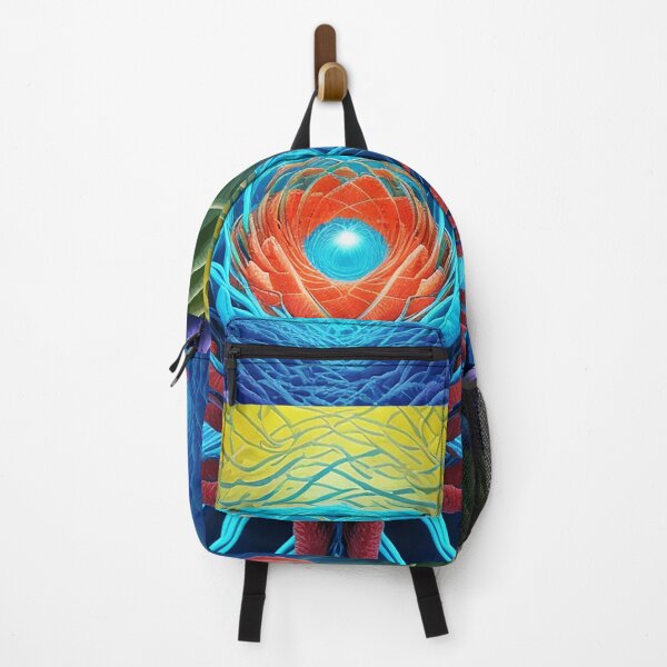 Item preview, Multicolored Alien Flower abstract art painting neural network designed and sold by Carlos Gudino.