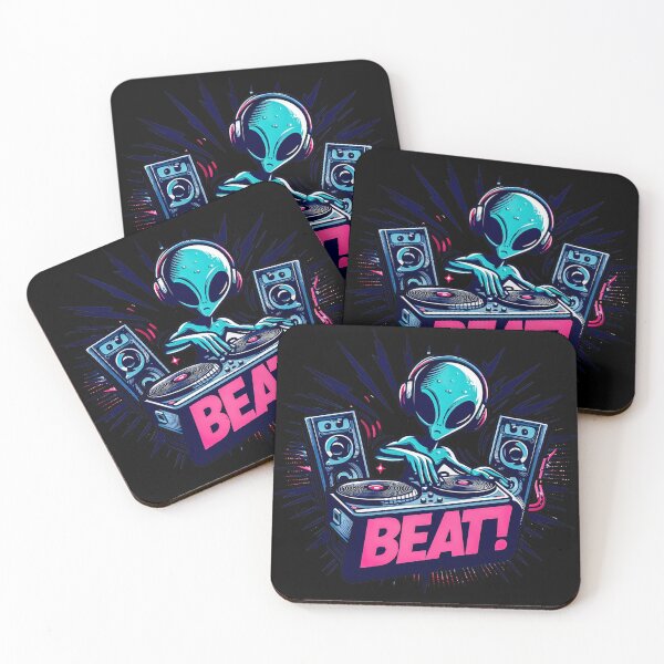 Artikelvorschau, Cooler Alien-DJ entworfen und verkauft von SideKickCreates.