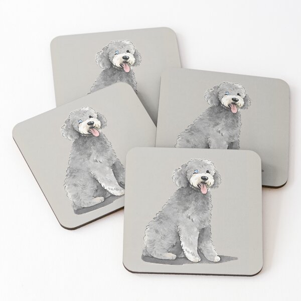 Item preview, Gray Goldendoodle with Heterochromia designed and sold by courtaboud.