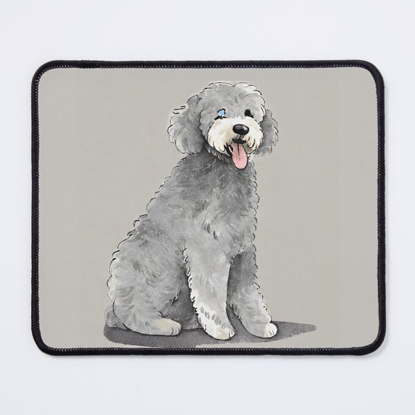 Item preview, Gray Goldendoodle with Heterochromia designed and sold by courtaboud.
