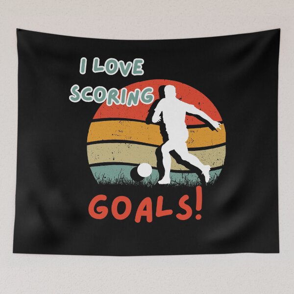 Item preview, I love scoring goal, funny gift for a football player designed and sold by GroonSpace.