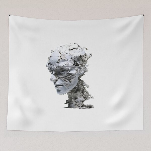 Item preview, Fragmented Thoughts - Abstract Human Portrait designed and sold by janedewaard.