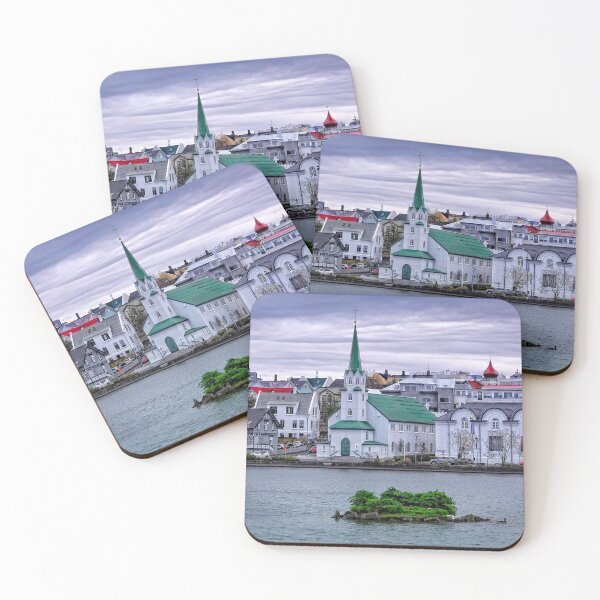 Item preview, Reykjavik City from lake Tjornin designed and sold by RosRidleyPhoto.