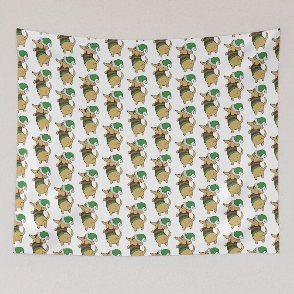 Item preview, perro salchicha de navidad designed and sold by izenArtelier.