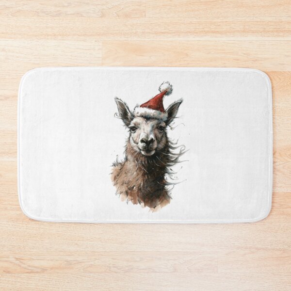 Artikelvorschau, Weihnachten mit Weihnachtslama und Alpaka! entworfen und verkauft von Blink Art Studio.