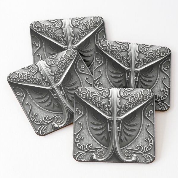 Item preview, Ancient Mastery Metallic Carved Shield Design designed and sold by Miniverse  Acrylics.