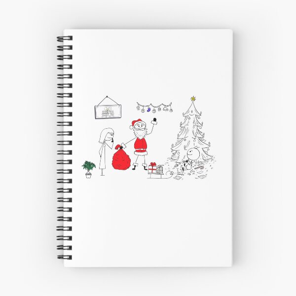 Artikelvorschau,  Weihnachtsmann und Geschenk für die Familie entworfen und verkauft von MayDodo.