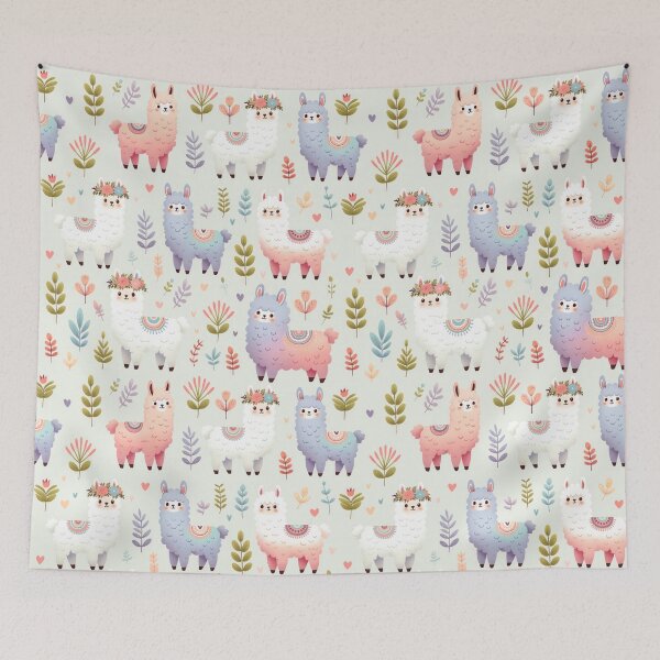 Item preview, Lively Llamas Garden designed and sold by ArtFrogDesign.
