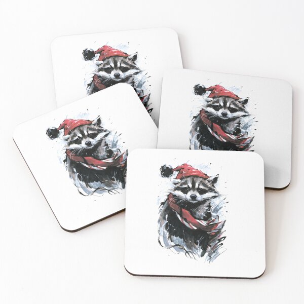 Item preview, Feliz Navidad Mapache: Amor Retro designed and sold by Blink Art Studio.