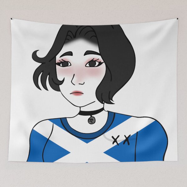 Item preview, Doomer Girl Wojak - Scotland designed and sold by AztecaPixels.