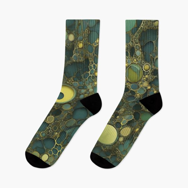 Item preview, Blue and gold fractal pattern. Atypical math art. designed and sold by twisted-dot.