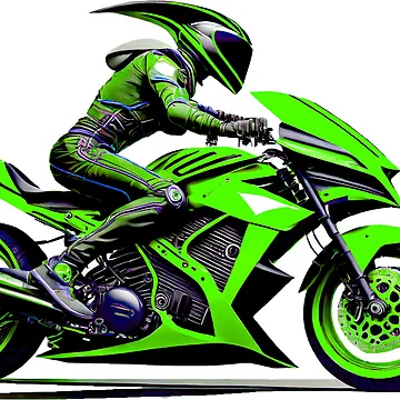 Artwork thumbnail, Green Rider by BADESIGNZZ