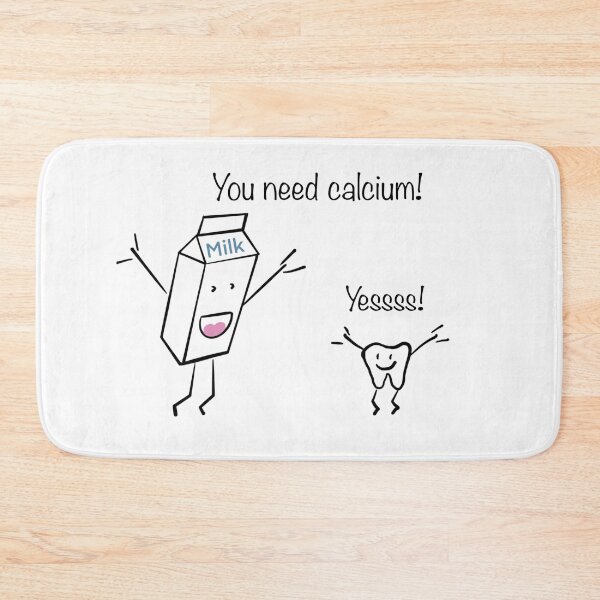 Item preview, The Crazy Milk (Design 6): Calcium Boost - Crazy Milk Cheers for Healthy Teeth (Milk/Tooth) designed and sold by SmartDesignByBB.