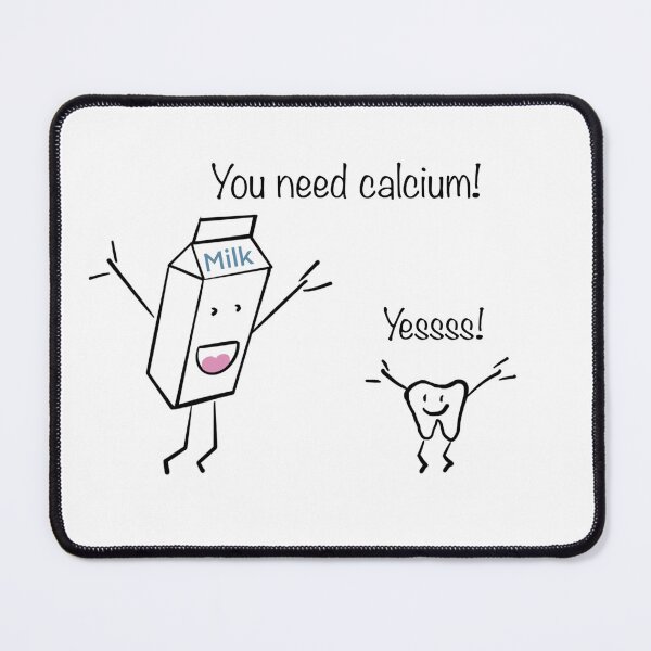 Item preview, The Crazy Milk (Design 6): Calcium Boost - Crazy Milk Cheers for Healthy Teeth (Milk/Tooth) designed and sold by SmartDesignByBB.