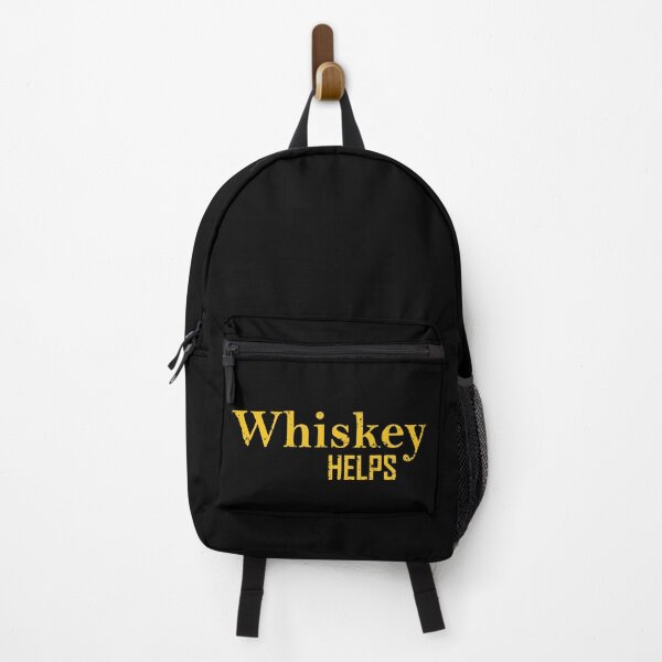 Item preview, Whiskey Helps Funny drinking quote lover whisky drinker sayings jokes slogan designed and sold by Alexaltay.