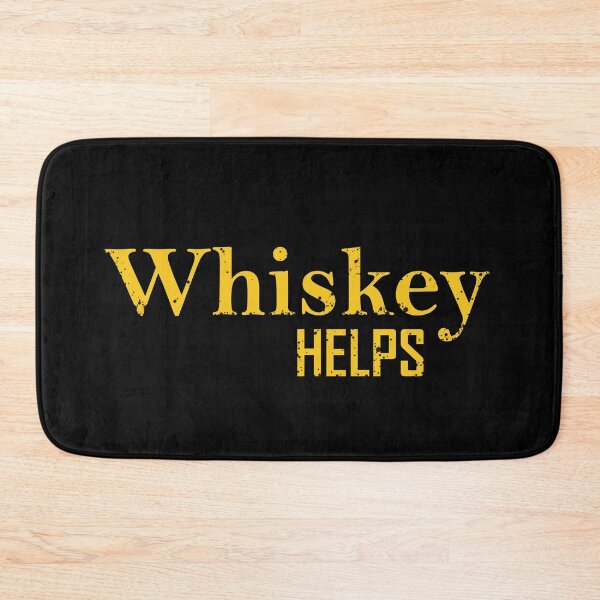 Item preview, Whiskey Helps Funny drinking quote lover whisky drinker sayings jokes slogan designed and sold by Alexaltay.