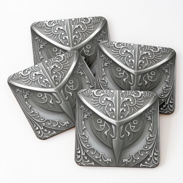 Item preview, Rustic Guardian Hand-Forged Metal Crest Design designed and sold by Miniverse  Acrylics.