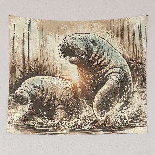 Item preview, Gentle Giants Basking in Amber Glow designed and sold by PictorialWhimsy.