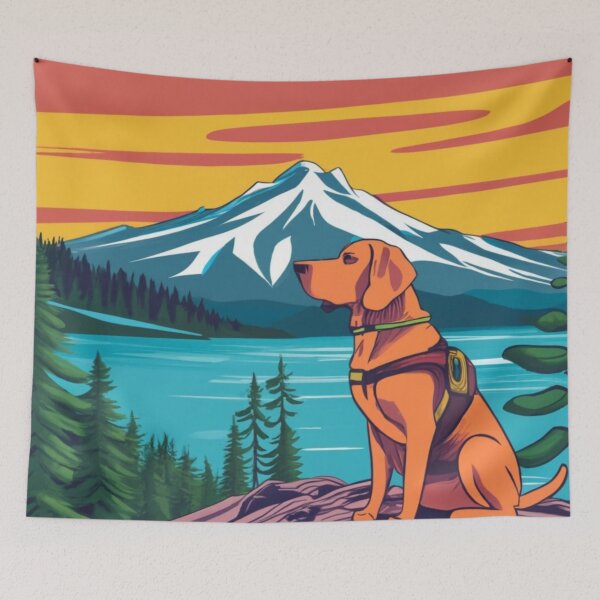 Item preview, Trail Dog In Mt Hood Oregon  designed and sold by OregonsOwn.