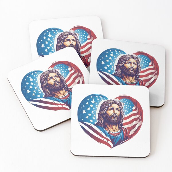 Artikelvorschau, Dual Devotion: Jesus and America Fusion entworfen und verkauft von Misterpng.