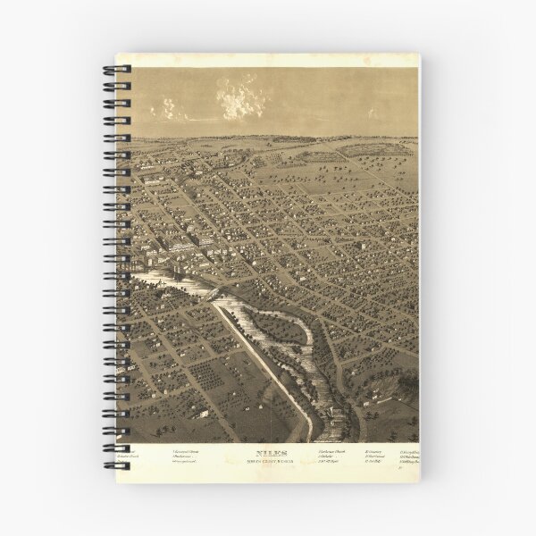 Item preview, Niles, Michigan (1868) designed and sold by allhistory.