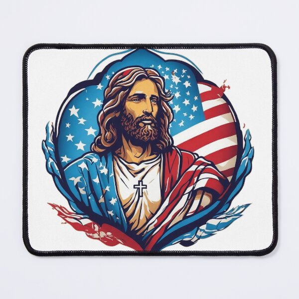 Artikelvorschau, Faith meets Freedom: Loves Jesus, Loves America entworfen und verkauft von Misterpng.